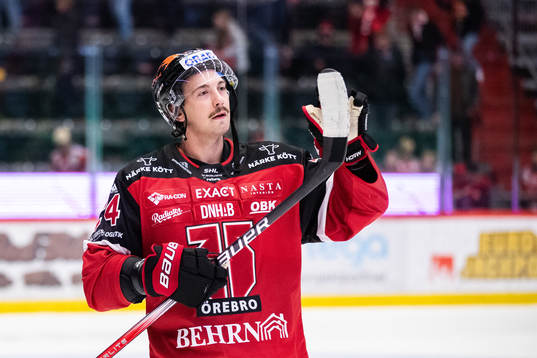 Örebros Hannes Björninen jublar