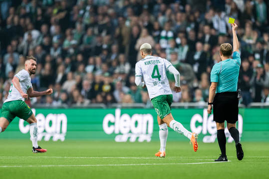 Hammarbys Edvin Kurtulus tilldelas gult kort