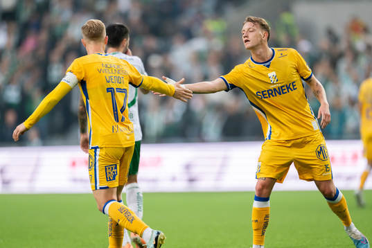 IFK Göteborgs Oscar Wendt och Sebastian Hausner