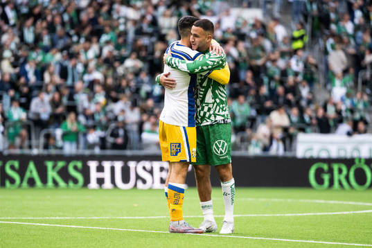 IFK Göteborgs Astrit Selmani och Hammarbys Abdelrahman