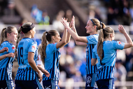 Djurgårdens Tilde Lindwall och Kamilla Lilhammer Karlsen