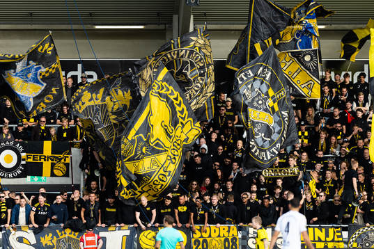 under fotbollsmatchen i Allsvenskan mellan Häcken och AIK