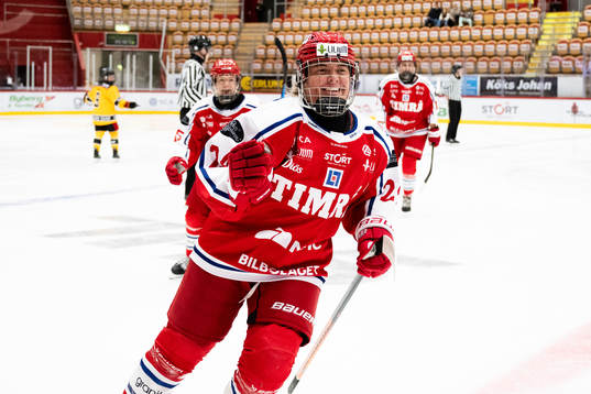 Timrås Jessica Vonruden jublar
