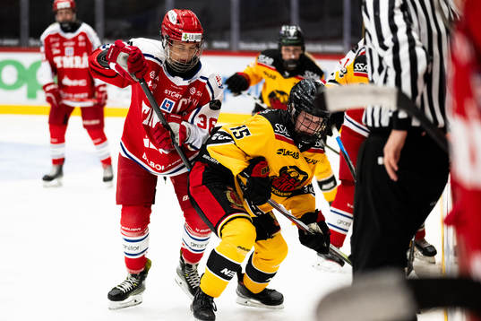 Timrås Sofie Lindström och Luleås Elina Sydenhag