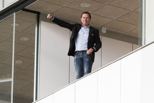 Sirius tränare Christer Mattiasson jublar