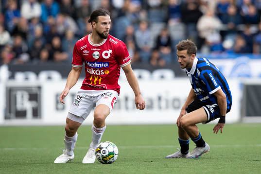 Degerfors Abdelkarim Mammar Chaouche och Sirius Melker Heier