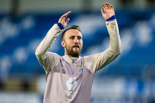 Magnus Wolff Eikrem of Molde celebrates