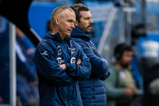 Morten Jensen and Bjarte Lunde Aarsheim, head coach of