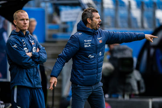 Morten Jensen and Bjarte Lunde Aarsheim, head coach of