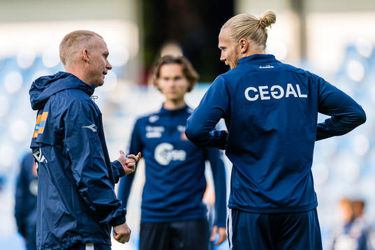 Morten Jensen, head coach of Viking, and Lars-Jørgen