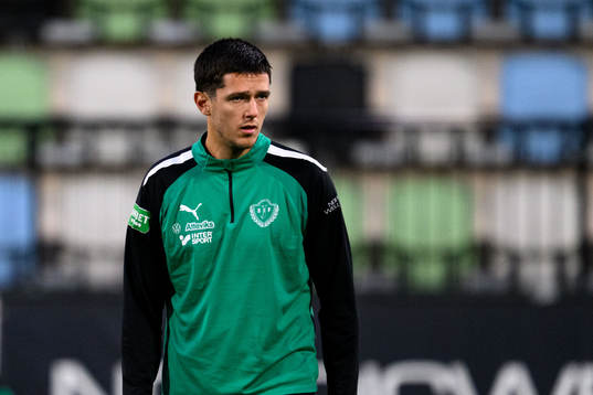Jönköpings Södras Sadmir Zekovic innan fotbollsmatchen i