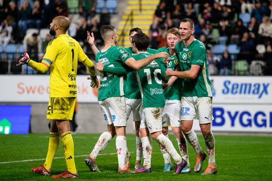 Jönköpings Södras Alexander Berntsson jublar