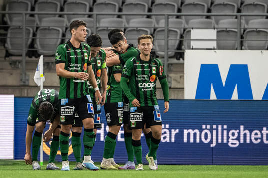Varbergs Dion Krasniqi jublar