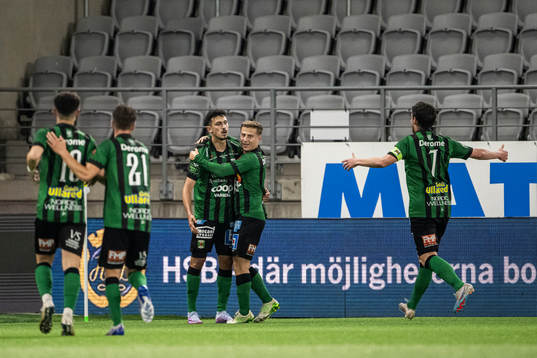 Varbergs Dion Krasniqi jublar