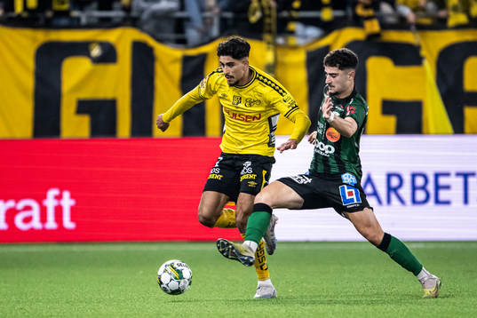 Elfsborgs Ahmed Qasem och Varbergs Ismet Lushaku