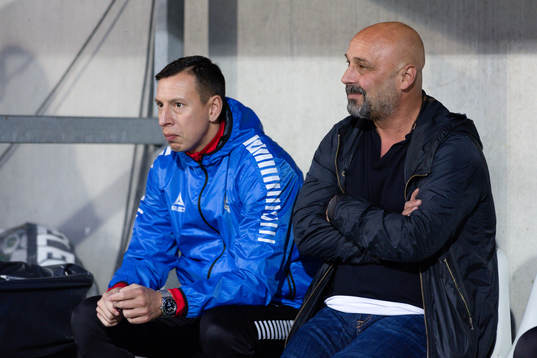 Utsiktens tränare Martin Smedberg Dalence och manager