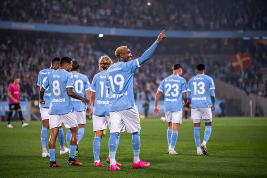 Malmö FFs Derek Cornelius jublar