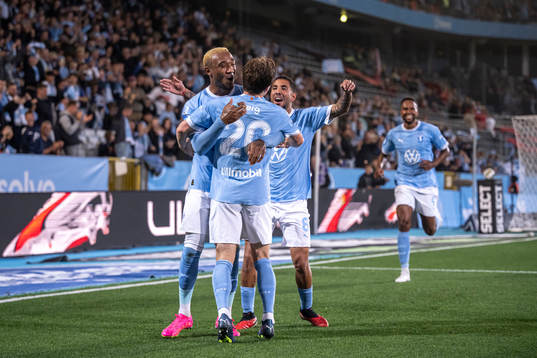 Malmö FFs Derek Cornelius jublar