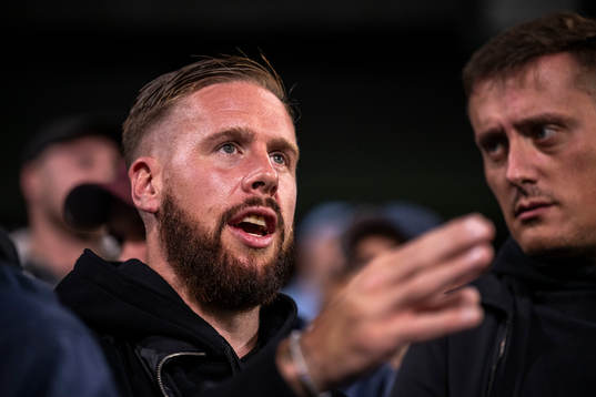 Malmö FFs Pontus Jansson på läktaren