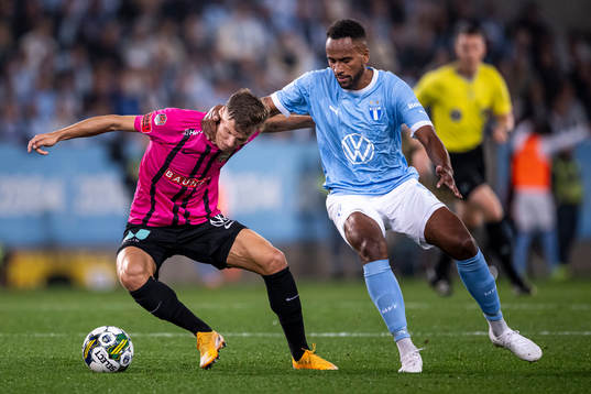 Brommapojkarnas Samuel Leach Holm och Malmö FFs Isaac