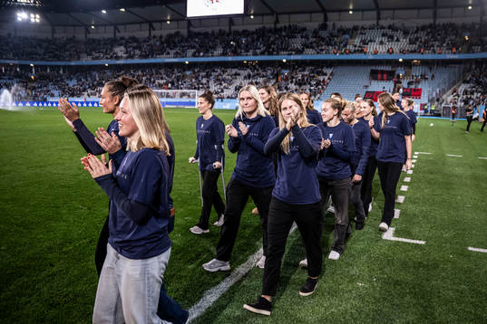 Malmö FFs damlag uppmärksammas för avancemanget till