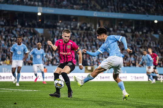 Malmö FFs Adrian Skogmar och Brommapojkarnas Amadeus