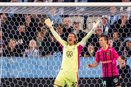 Malmö FFs målvakt Johan Dahlin