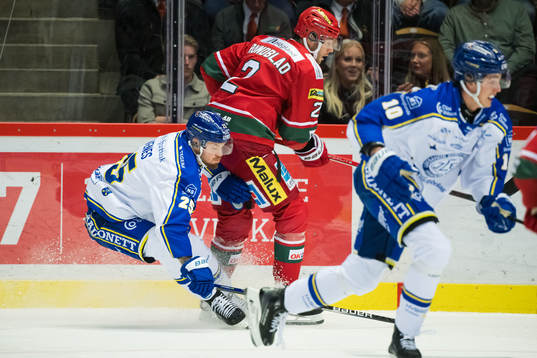 Leksands Lucas Elvenes och MoDos David Rundblad