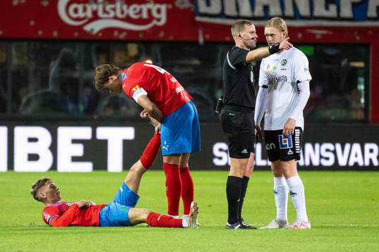 Helsingborgs Benjamin Örn och Thomas Pauck Rogneunder