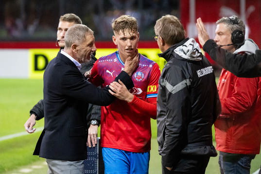 Helsingborgs tränare Stuart Baxter och Benjamin Örn