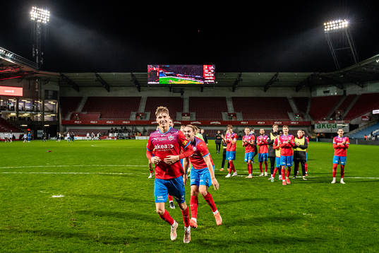 Helsingborgs Benjamin Örn jublar