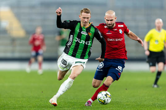 GAIS Julius Lindberg och Östers Sebastian Hedlund
