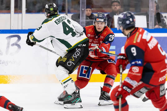 Östersunds Max Krogdahl och Västerviks Elias Sjöström