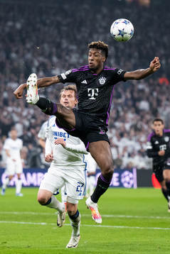 Peter Ankersen of Copenhagen and Kingsley Coman of Bayern