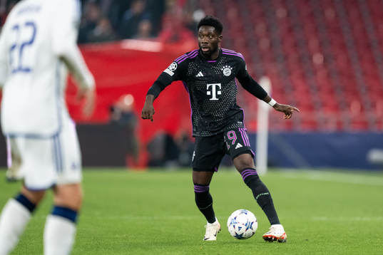 Alphonso Davies of Bayern Munich