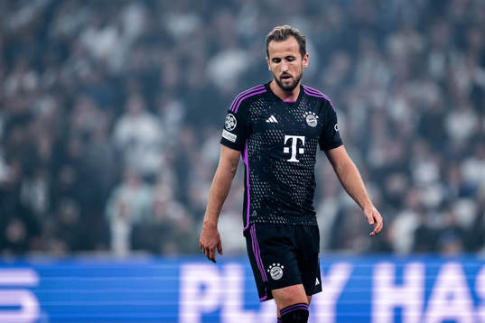 Harry Kane of Bayern Munich looks dejected