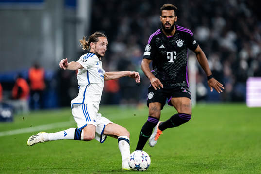 Rasmus Falk of Copenhagen and Eric Maxim Choupo-Moting of