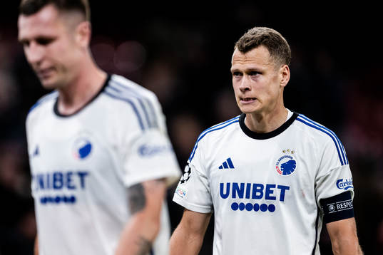 Viktor Claesson of Copenhagen looks dejected