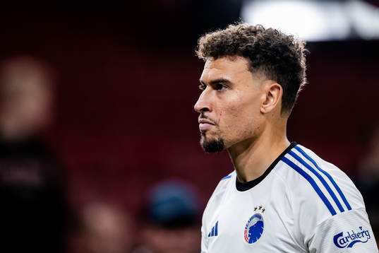 Jordan Larsson of Copenhagen looks dejected