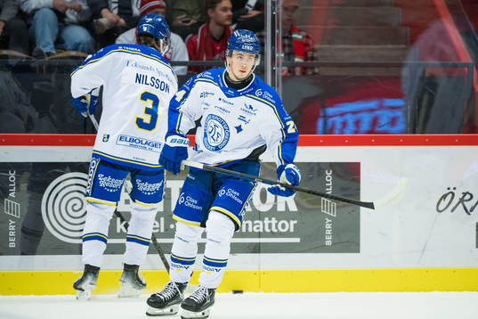 Leksands Arvid Eljas innan ishockeymatchen i SHL mellan