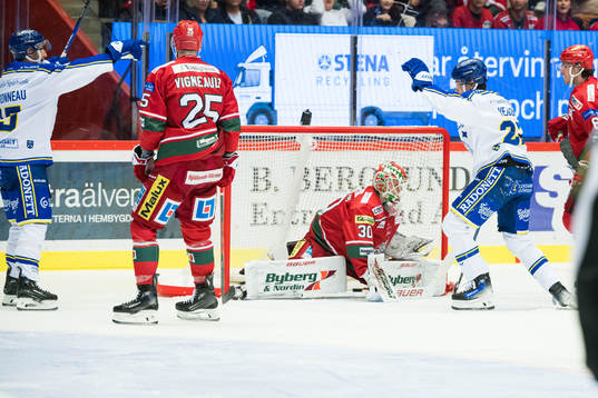 Leksands Lukas Vejdemo jublar