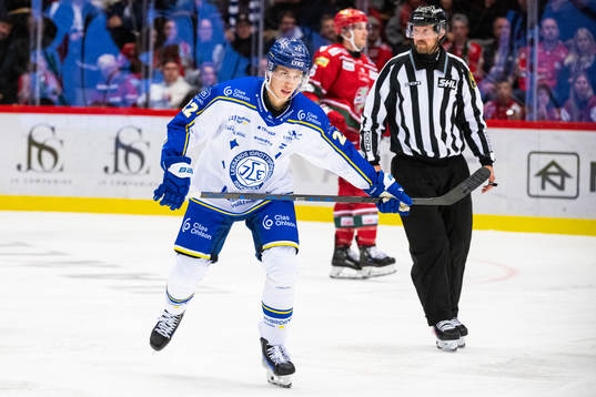 Leksands Lukas Vejdemo jublar