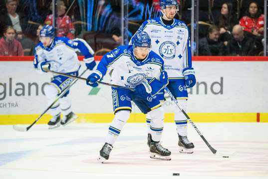 Leksands Marcus Karlberg innan ishockeymatchen i SHL mellan