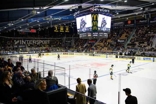 Interiör vy av ABB Arena