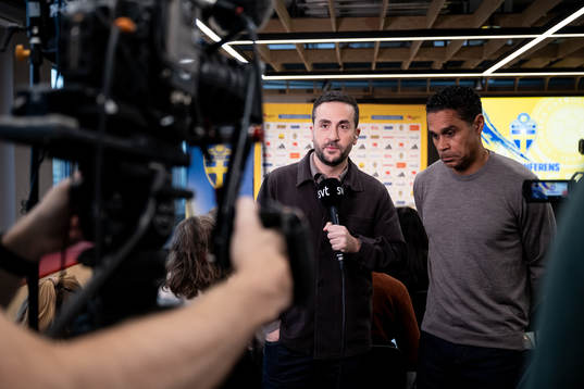 Johan Kücükaslan and Daniel Nannskog of SVT