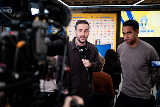 Johan Kücükaslan and Daniel Nannskog of SVT