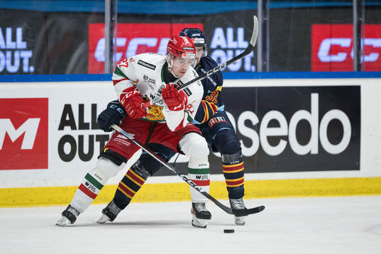 Moras Ludvig Levinsson och Djurgårdens Marcus Krüger