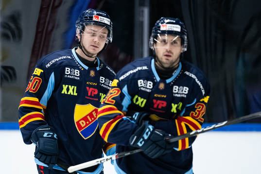 Djurgårdens Oscar Lundin och Marcus Krüger deppar