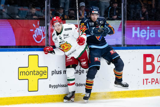 Moras Roope Laavainen och Djurgårdens Anton Gradin