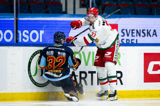 Djurgårdens Marcus Krüger och Moras William Pethrus